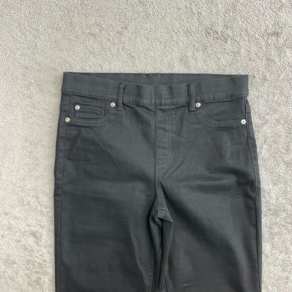 32 Degrees Women's Size M Black Mid-Rise Straight Leg Stretch Jean Pull on N0159 - Picture 7 of 13